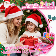 Carica l'immagine nel visualizzatore di Gallery, ZOOI Busy Board Montessori 1 Anno, Inglese Libro Montessori Interattivo