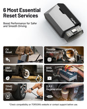 Carica l'immagine nel visualizzatore di Gallery, TOPDON CarPal scanner obd2 bluetooth per iOS e Android, auto diagnostica per Sistema Completo, 6 Funzioni di Reset, controllo smog, guida di riparazione, 1 anno di aggiornamenti gratuiti