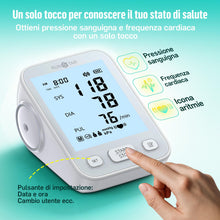 Carica l'immagine nel visualizzatore di Gallery, Runstar Misuratore di Pressione Sanguigna da Braccio, bracciale ad ampio intervallo (22-42cm), uso domestico, misuratore