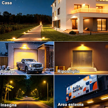 Carica l'immagine nel visualizzatore di Gallery, CREATESTAR 50W Faretto LED da Esterno，2pcs Faretto Led con Spina,3000K Bianco Caldo Faretti led 5000LM,faretti LED ester
