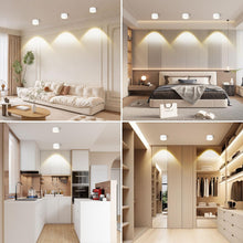 Carica l'immagine nel visualizzatore di Gallery, KYOTECH Faretto da Soffitto LED Ultra Sottile 55mm, Modulo Intercambiabile GX53, Superficie IP44 6W Bianco Caldo 3000K 5