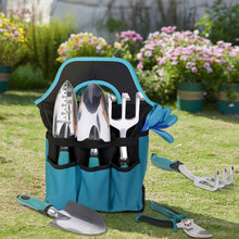 Carica l'immagine nel visualizzatore di Gallery, Set di Attrezzi da Giardinaggio, 7 Pezzi Attrezzi da Giardinaggio con Borsa Portaoggetti, Attrezzi Orto per Piante, Robu