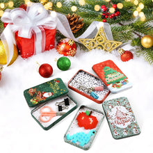 Carica l'immagine nel visualizzatore di Gallery, LIHAO 6pz Scatole di Natale in Metallo, MINI Cofanetto per Buono Regalo, Gioielleria, Moneta, Piccolo Contenitore