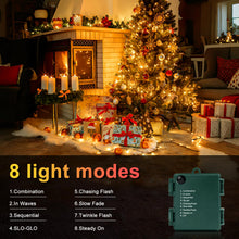 Carica l'immagine nel visualizzatore di Gallery, Catena luminosa a 50 LED a batteria, per esterni e interni, bianco