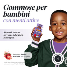 Carica l'immagine nel visualizzatore di Gallery, Magnesio Bambini Gommose | 546 mg Magnesio Citrato | 30 Gommose | Novomins