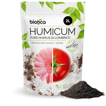 Carica l'immagine nel visualizzatore di Gallery, BIOTICA Humus di Lombrico 100% 2L, Concime Piante, Fiori e Orto