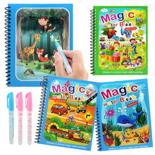 Carica l'immagine nel visualizzatore di Gallery, JoyPlus 4 Pezzi Libro di Pittura ad Acqua con 4 Penna Acqua, Libri da Colorare per Bambini, Riutilizzabili Libro Magico 