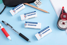 Carica l'immagine nel visualizzatore di Gallery, OSAMA - Gomme da Cancellare, Set da 20 Pezzi, Ideale per Cancelleria Scuola, Ufficio, Università e Cartoleria - Gomma Matita da Cancellare per Carta e Pellicola, Rifiniture Nitide e Precise, Bianco