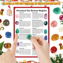 Carica l&#39;immagine nel visualizzatore di Gallery, Calendario dell&#39;Avvento di Cristallo 2025, 24 Sorprese con l&#39;Albero di Cristallo dei 7 Chakra, 23 Pietre Naturali e Pietre Preziose per Ragazzi, Ragazze, Adolescenti e Adulti