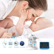 Carica l'immagine nel visualizzatore di Gallery, Electric Breast Milk Pump with LED Touch Screen, Massage &amp; Memory Function with 4 Modes and 9 Suction Levels, Pack of 10