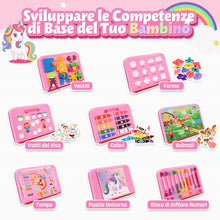 Carica l'immagine nel visualizzatore di Gallery, ZOOI Busy Board Montessori 1 Anno, Inglese Libro Montessori Interattivo