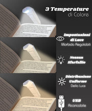 Carica l'immagine nel visualizzatore di Gallery, Runesol Luce per Lettura Libri a Letto Ricaricabile USB, 5 LED Lampada da Lettura per Libro Notturna, 80h Portatile Book