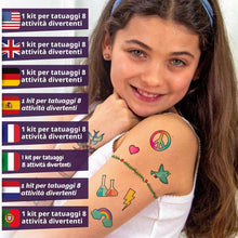 Carica l'immagine nel visualizzatore di Gallery, Science4you Fabbrica di Tatuaggi Temporanei per Bambini - Kit Tatuaggi per Bambina e Bambino con 60+ Tattoos e 8 Attivit