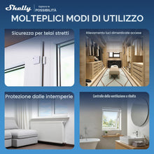 Carica l'immagine nel visualizzatore di Gallery, Shelly BLU Door/Window Mini ZB Bianco - Sensore Porte e Finestre Zigbee