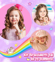 Carica l'immagine nel visualizzatore di Gallery, Tomylv Kit per Fare Braccialetti, Regalo Bambina 7 Anni Crea Braccialetti Bambina Braccialetti Bambina Kit Braccialetti Fai Da Te Bambina Giochi Bambina 5-12 Anni Femmina Idee Regalo Natale Regalo