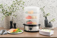 Carica l'immagine nel visualizzatore di Gallery, Russell Hobbs Vaporiera Multicottura, 9 L, 800 Watt, Acciaio Inox