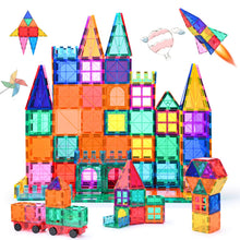 Carica l'immagine nel visualizzatore di Gallery, Katiago Costruzioni Magnetici per Bambini 100 pezzi 3D Costruzioni Magnetiche Blocchi Magneti Bambini Stem Creatività Giocattoli Educativi Regali per Oltre 3 anni (100 psc)