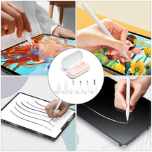 Carica l'immagine nel visualizzatore di Gallery, VOSSOT Set di 6 Punte di Ricambio compatibili con Apple Pencil 1ª/2ª Generazione &amp; USB-C,Punte Apple Pencil PRO per Scri