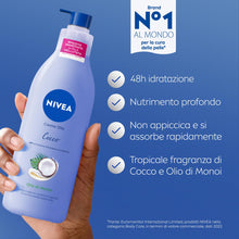 Carica l'immagine nel visualizzatore di Gallery, NIVEA Crema Corpo Olio di Cocco, 400 ml