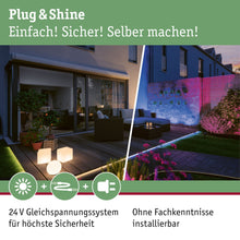 Carica l'immagine nel visualizzatore di Gallery, Paulmann 94323 Plug &amp; Shine Lampada da esterni LED Minipoller Classic IP44 incl. 1x2 Watt dimmerabile chiaro metallo 300