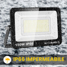 Carica l'immagine nel visualizzatore di Gallery, SKYWORLD Faretto Led da Esterno, 150W 15000LM Fari Led Esterni