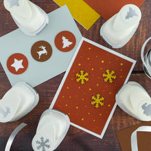 Carica l'immagine nel visualizzatore di Gallery, MCE-Commerce Weihnachten Set di 5 Fustelle Natalizie, Bianco, 5x 2,54 cm