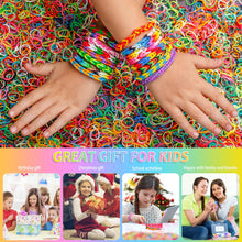 Carica l&#39;immagine nel visualizzatore di Gallery, AOKITO 2500+ Elastici per Braccialetti, 32 Colori Kit Elastici Braccialetti Fai Da Te Bambina con Gancetti, Varie Perline e Loom Band, Lavorare a Maglia Giocattolo Perfetto Bambini Regalo per Ragazze