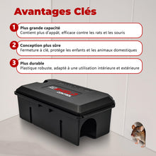 Carica l'immagine nel visualizzatore di Gallery, Roshield – Set di 4 stazioni esca a prova di manomissione per ratti e topi – compatibili con trappole ed esche (esca non