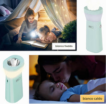 Carica l'immagine nel visualizzatore di Gallery, EMOS - Torcia ricaricabile per bambini e luce notturna con LED e SMD LED - Batteria agli ioni di litio da 800 mAh - Dura