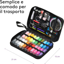Carica l'immagine nel visualizzatore di Gallery, VIOLA, Zig Zag Kit Cucito Premium, 178 Accessori per Cucire, Set Cucito da Viaggio Completo, Astuccio per Orlo e Rammendo Principianti, 24 Rocchetti Filo, Bottoni, Spille, Aghi, Apriasole