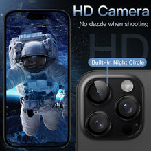 Carica l'immagine nel visualizzatore di Gallery, JETech Pellicola Protettiva Fotocamera per iPhone 16 Pro/16 Pro Max, Nero