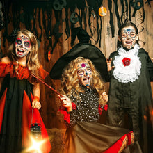 Carica l'immagine nel visualizzatore di Gallery, Halloween Tattoo viso Halloween Make Up Signore Adulti Bambini Halloween Face Tattoo Make Up Scheletro Vampiro Tatuaggi 