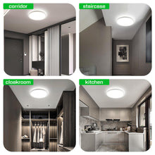 Carica l'immagine nel visualizzatore di Gallery, OTREN Plafoniera LED Soffitto, 4000K IP44 Plafoniera Bagno Rotonda, Lampadario LED Soffitto per Soggiorno Camera da Lett