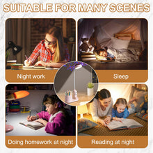 Carica l'immagine nel visualizzatore di Gallery, Aicharynic Lampada da Scrivania per Bambini: Lampada da Notte LED con Port penna, Lampada da Tavolo Dimmerabile con Proi