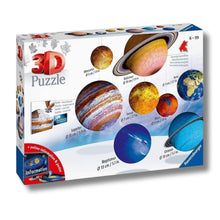 Carica l'immagine nel visualizzatore di Gallery, Ravensburger - Puzzle 3D Sistema Solare 522 pezzi, Puzzle 6+ anni
