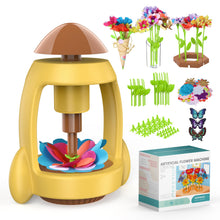 Carica l'immagine nel visualizzatore di Gallery, LELESUN Kit fai da te con bouquet di fiori di stoffa, giocattolo da stampa floreale, set fai da te per bambini, arte e a
