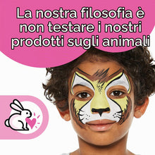 Carica l'immagine nel visualizzatore di Gallery, Snazaroo Animal World, kit per pittura viso per bambini e adulti, 8 colori, 13 pezzi, pennello, spugna, guida, a base d'