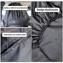 Carica l'immagine nel visualizzatore di Gallery, Coprisedili Auto Universale, Impermeabile Coprisedile Auto Anteriore, Elasticizzati Coprisedili Resistente Alla Polvere 