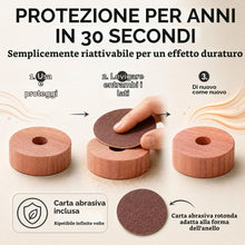 Carica l'immagine nel visualizzatore di Gallery, MAVANTO 30x Legno di Cedro Antitarme per Armadio e Grucce - Anelli di Cedro Naturale Contro Le Tarme dei Vestiti - con C