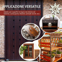 Carica l'immagine nel visualizzatore di Gallery, Impregnante per legno a base d'acqua - Teak | Finitura per legno per mobili interni ed esterni, armadi, scaffali, porte,
