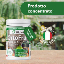 Carica l'immagine nel visualizzatore di Gallery, OrtoFruit – Concime Organo-Minerale Pellettato NPK 5-6-14 Biologico | Nutrizione Naturale e Graduale | Per Orto, Fruttet