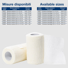 Carica l'immagine nel visualizzatore di Gallery, GIMA - Benda elastica coesiva per fissaggio e sostegno, 20m x 10cm, confezione da 1, 34663