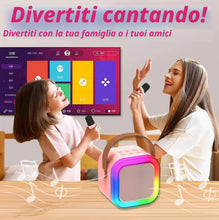 Carica l'immagine nel visualizzatore di Gallery, Chennyfun Macchina Karaoke con 2 Microfono, Karaoke Portatile Bambini