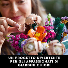 Carica l'immagine nel visualizzatore di Gallery, LEGO Icons Bouquet di Fiori, Kit di Modellismo di Piante Artificiali, Costruzione in Mattoncini, Decorazioni per la Casa, Hobby Creativi per Adulti, Idee Regalo per Lei o Lui, per Donna o Uomo 10280