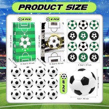 Carica l'immagine nel visualizzatore di Gallery, 24 Pezzi Gadget Calcio Compleanno Bambini, Mini Pallone da Calcio, Sacchetti Compleanno Bambini Calcio, Palle Antistress