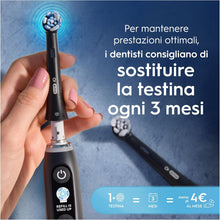 Carica l'immagine nel visualizzatore di Gallery, Oral-B Testine di Ricambio iO Ultimate Clean, Nere, 8 Ricambi