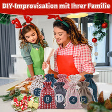 Carica l&#39;immagine nel visualizzatore di Gallery, CNMTCCO 2025 Calendario Dell&#39;avvento, 24 Calendario Avvento Fai Da Te, Sacchetti Calendario Avvento Vuoto da Riempire, Natale Bustine Calendario Avvento per Uomo Donna Bambini