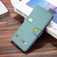 Carica l'immagine nel visualizzatore di Gallery, Custodia per Samsung Galaxy A18/A17/A26/A16,Gatti carini e colorati Cover Portafoglio Protettiva Libro Flip Caso Phone M