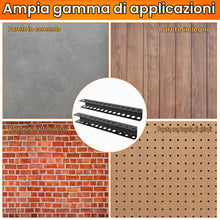 Carica l'immagine nel visualizzatore di Gallery, 2 Pezzi Supporto da parete per cacciavite,Portacacciavite da parete 40cm - supporto lavoro Porta Cacciaviti, Portautensi