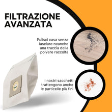 Carica l'immagine nel visualizzatore di Gallery, 8 Sacchetti Aspirapolvere Rowenta Compatibili - Sacchetti per Aspirapolvere Rowenta in TNT con Filtrazione Avanzata - Modello RW19 TNT